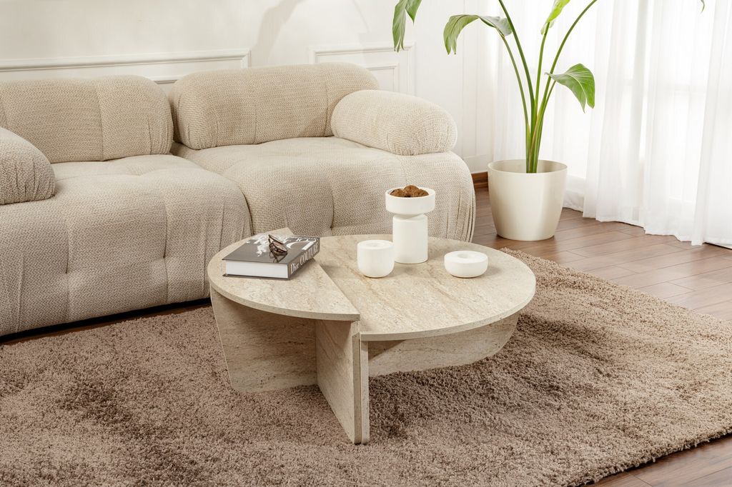 Skye Decor, Orion - Travertine, Couchtisch, Travertin, 100 Produktbild 3