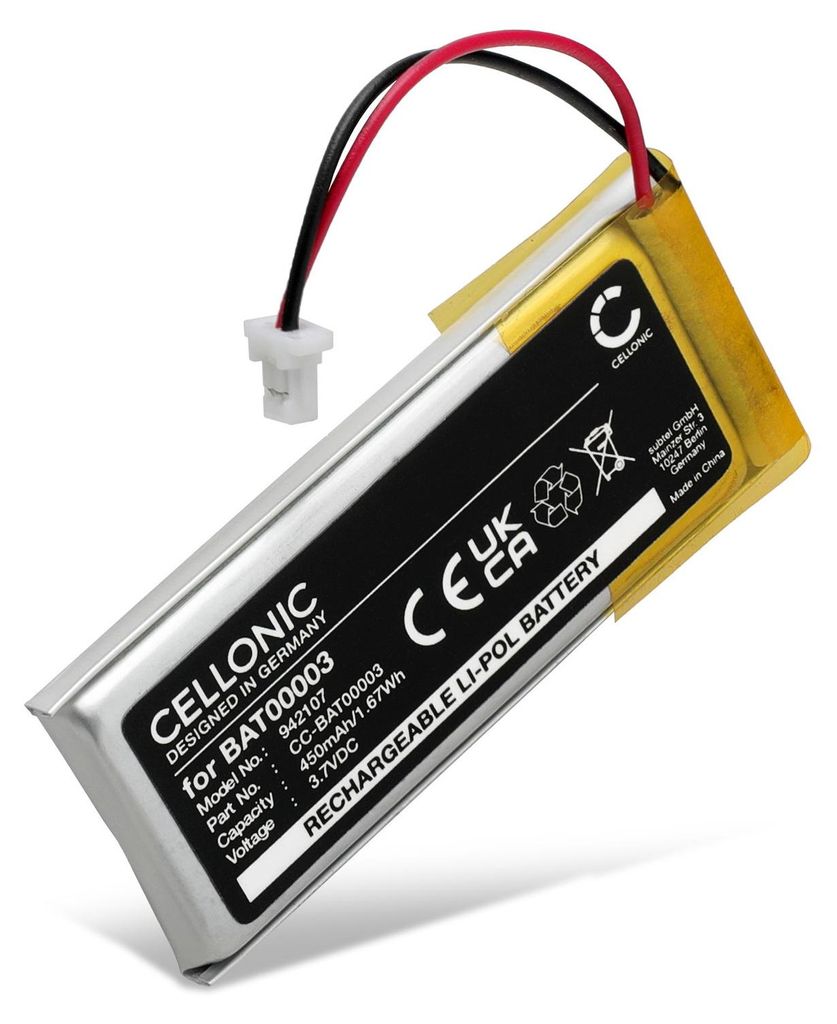 CELLONIC 1x Akku für Headset Kompatibel mit Cardo Scala Produktbild 