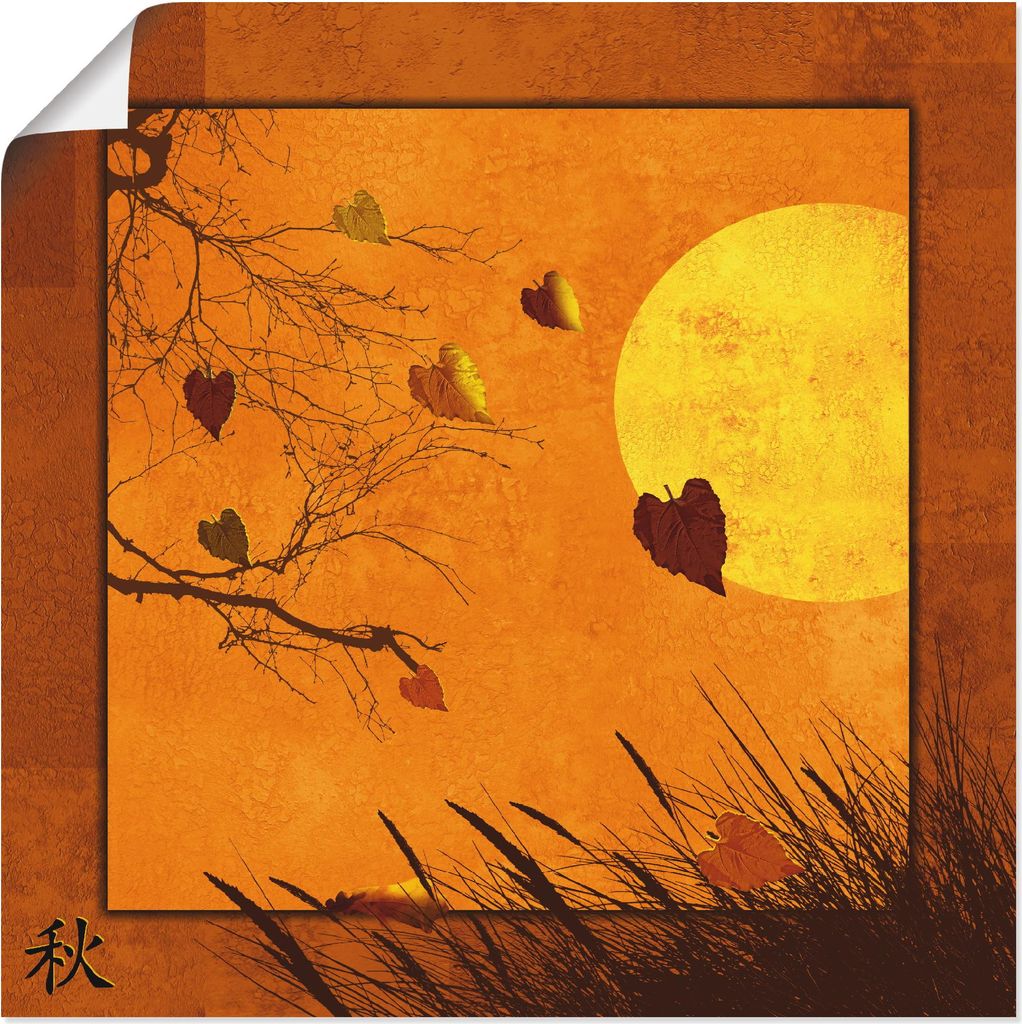 ARTland Poster Serie vier Jahreszeiten - Herbst Größe: 70x70 cm