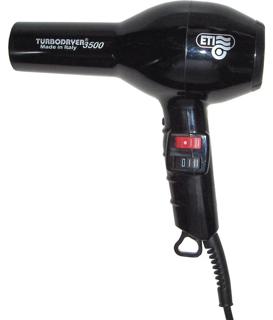 Sèche-cheveux ETI Turbodryer 3500 Noir 1800W - Sèche-cheveux pro