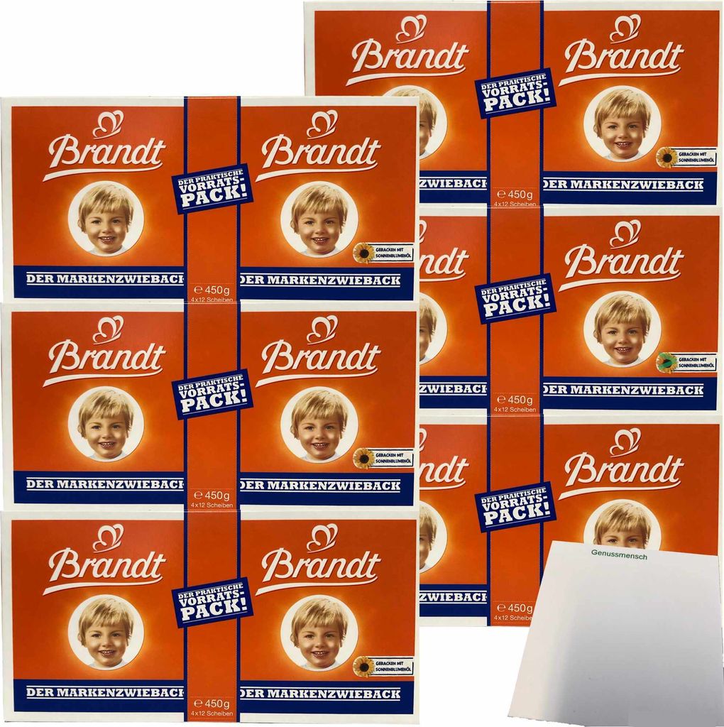 Brandt Markenzwieback der praktische Vorrats-Pack 6er Pack Produktbild 