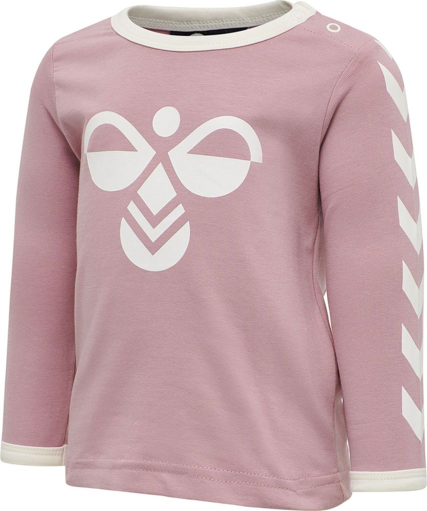 hummel hmlFLIPPER T-SHIRT L/S - WOODROSE - 74