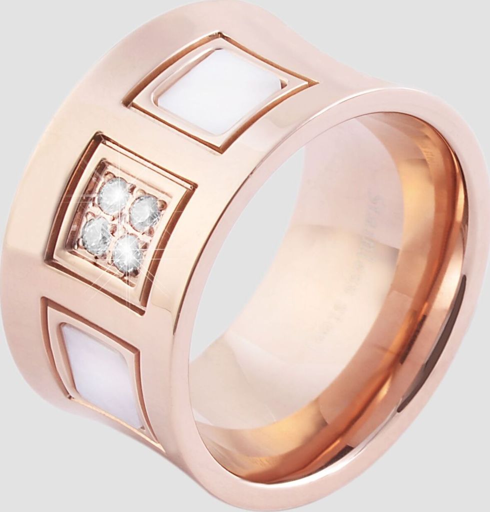 Akzent Damen-Ring aus Edelstahl