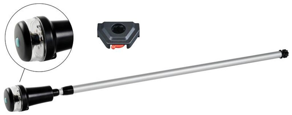 Lampa nawigacyjna 360° biała na drążku teleskopowym Zdjęcie produktu 