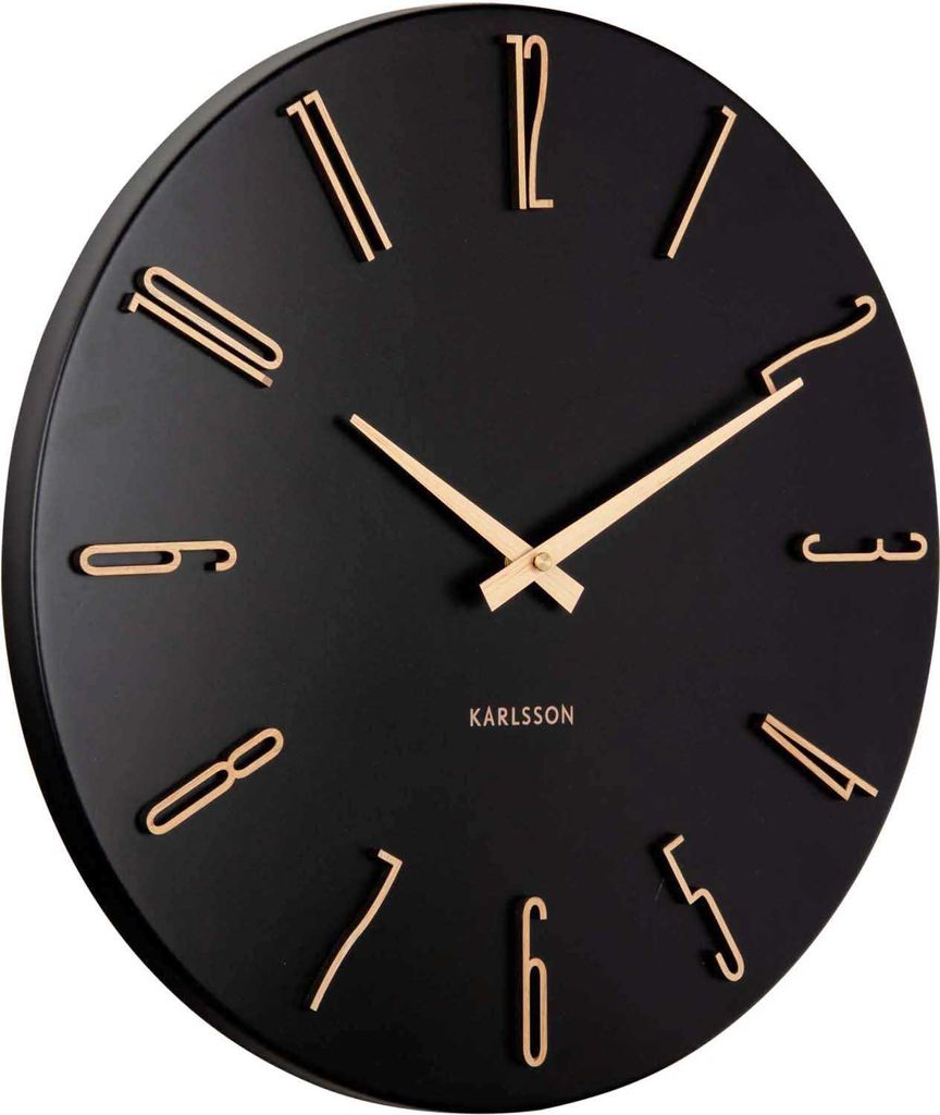 Karlsson - Orologio da parete Esmerado - Nero - Ø40 cm Immagine del prodotto 
