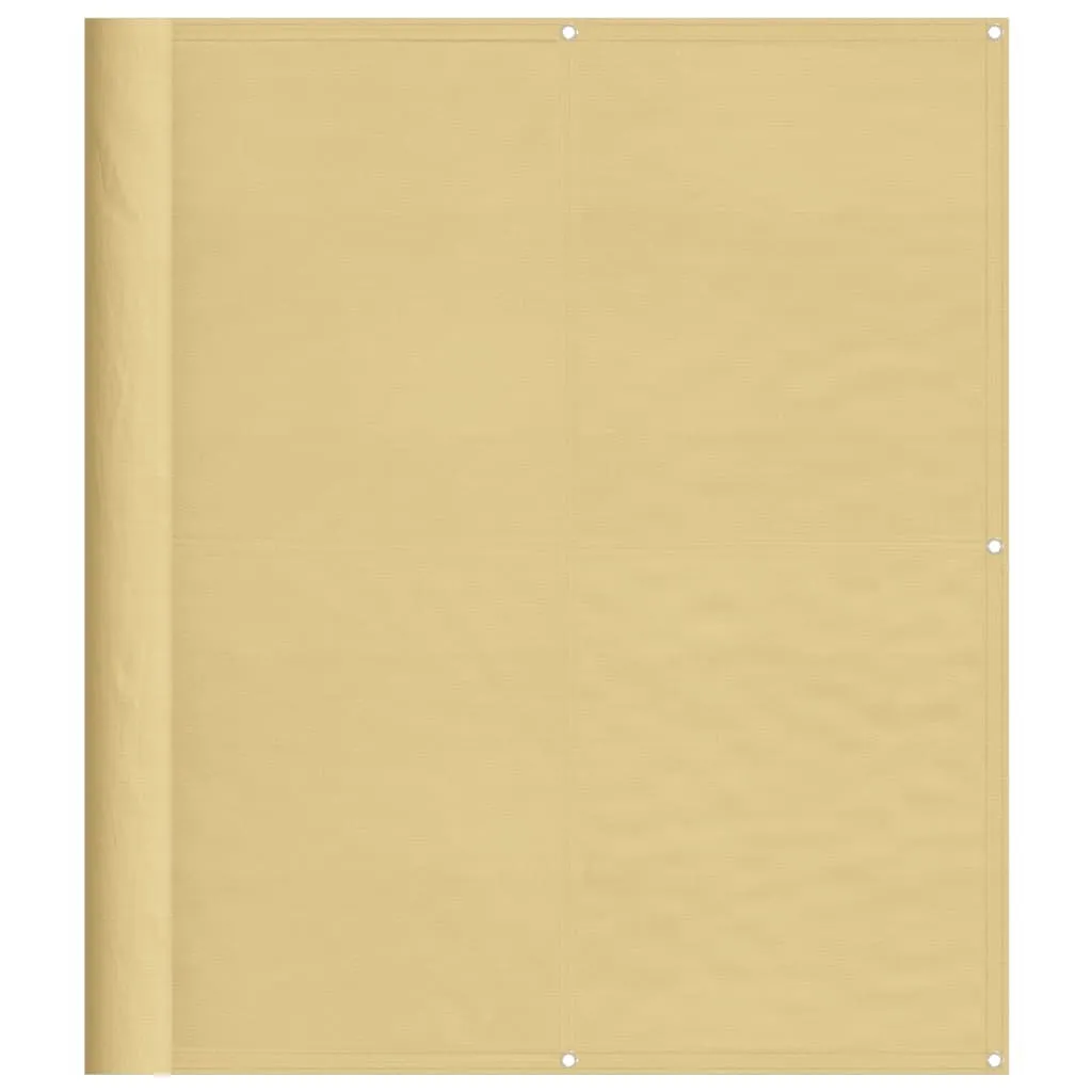 vidaXL Schermo privacy per balconi Colori sabbia 120x500 cm 100% Poliestere-Oxford
