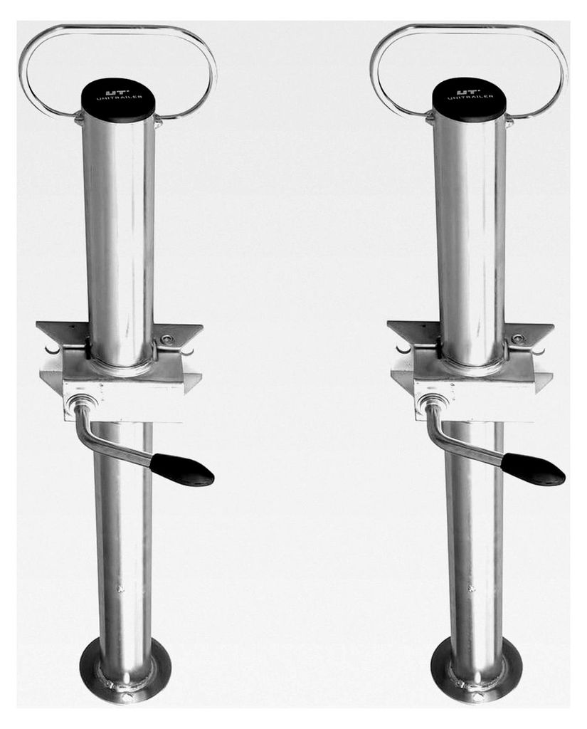 Feste Stützen mit Klammern, Ringen und Schraubensatz 60 cm, Durchmesser 48 mm, Set mit 2 Stück