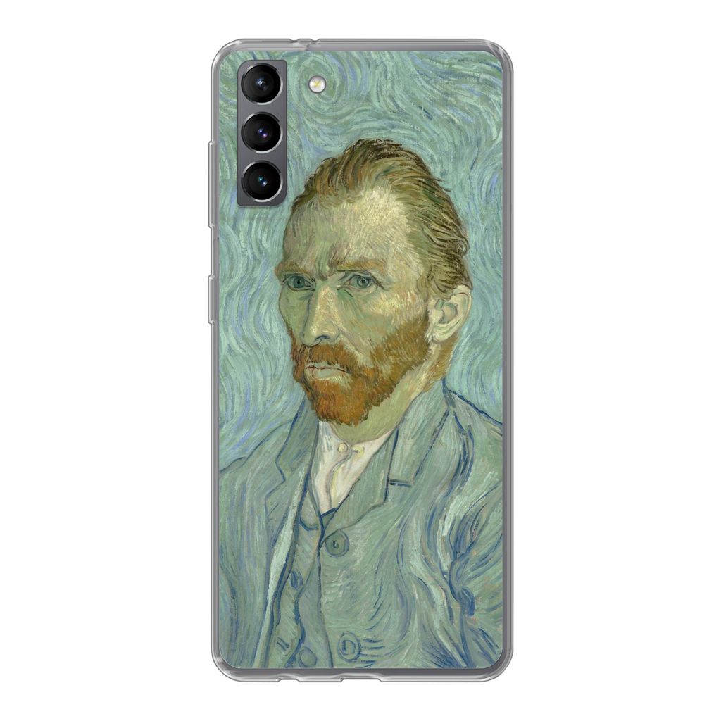 MuchoWow Handyhülle Schutzhülle Hülle für Samsung Galaxy S21 Plus Selbstporträt - Vincent van Gogh Silikon Softcase Handy Hülle - Handy-Tasche