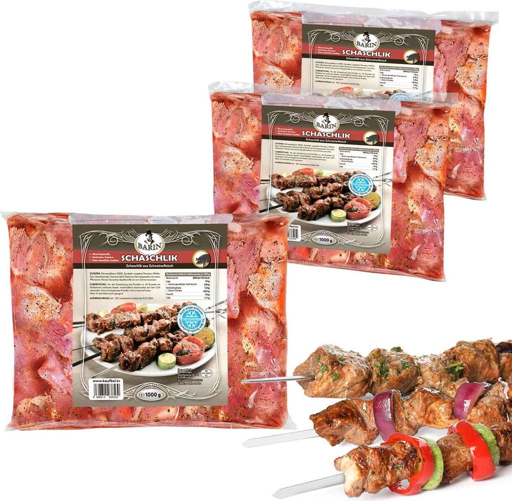 BARIN Schaschlik mariniertes Schweinenacken (3kg) aus Produktbild 