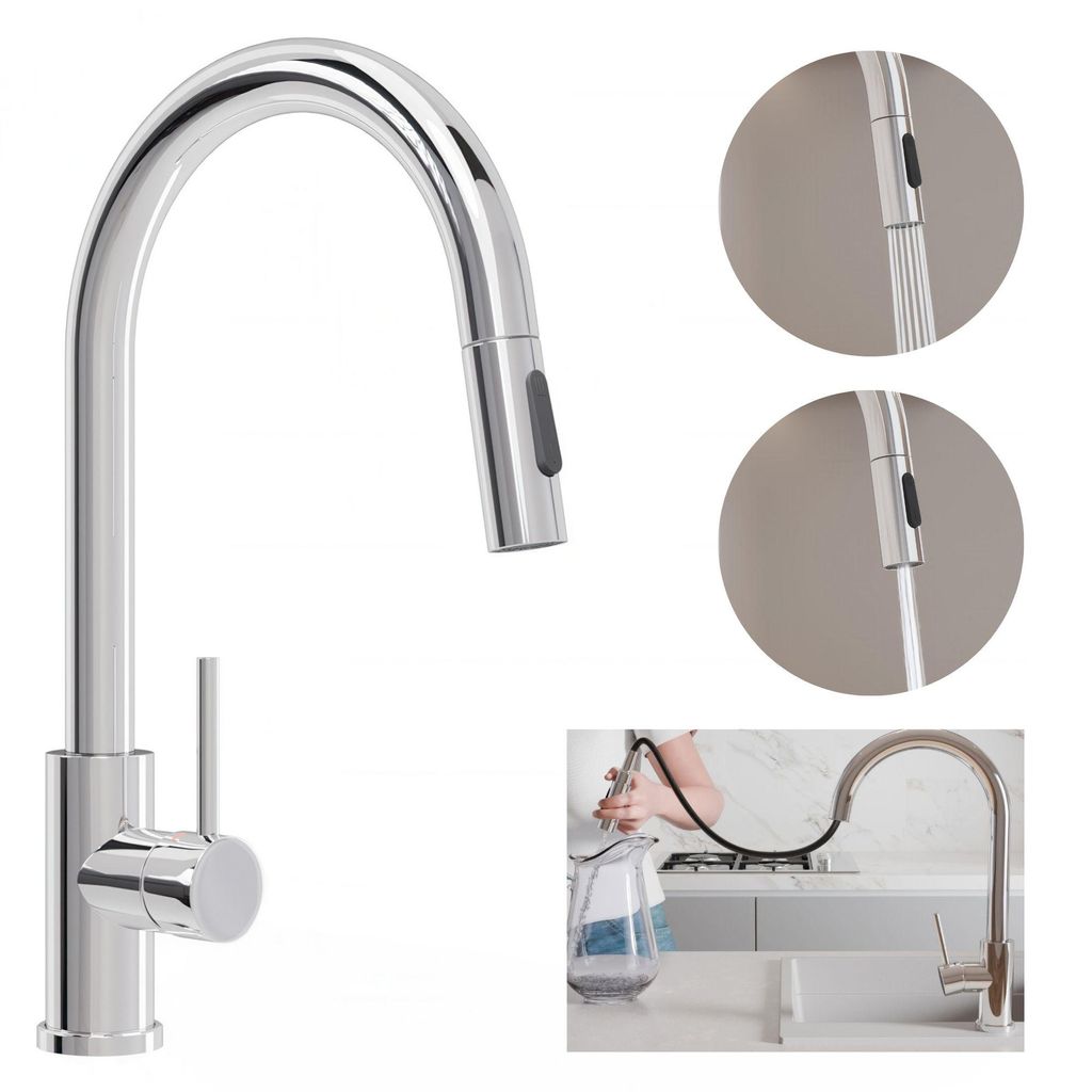 PRIMAGRAN Küchenarmatur 9010, 360° drehbar, Produktbild 
