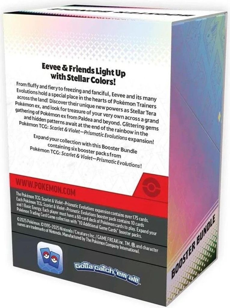 Zestaw boosterów Pokémon Scarlet & Violet Prismatic Zdjęcie produktu 3