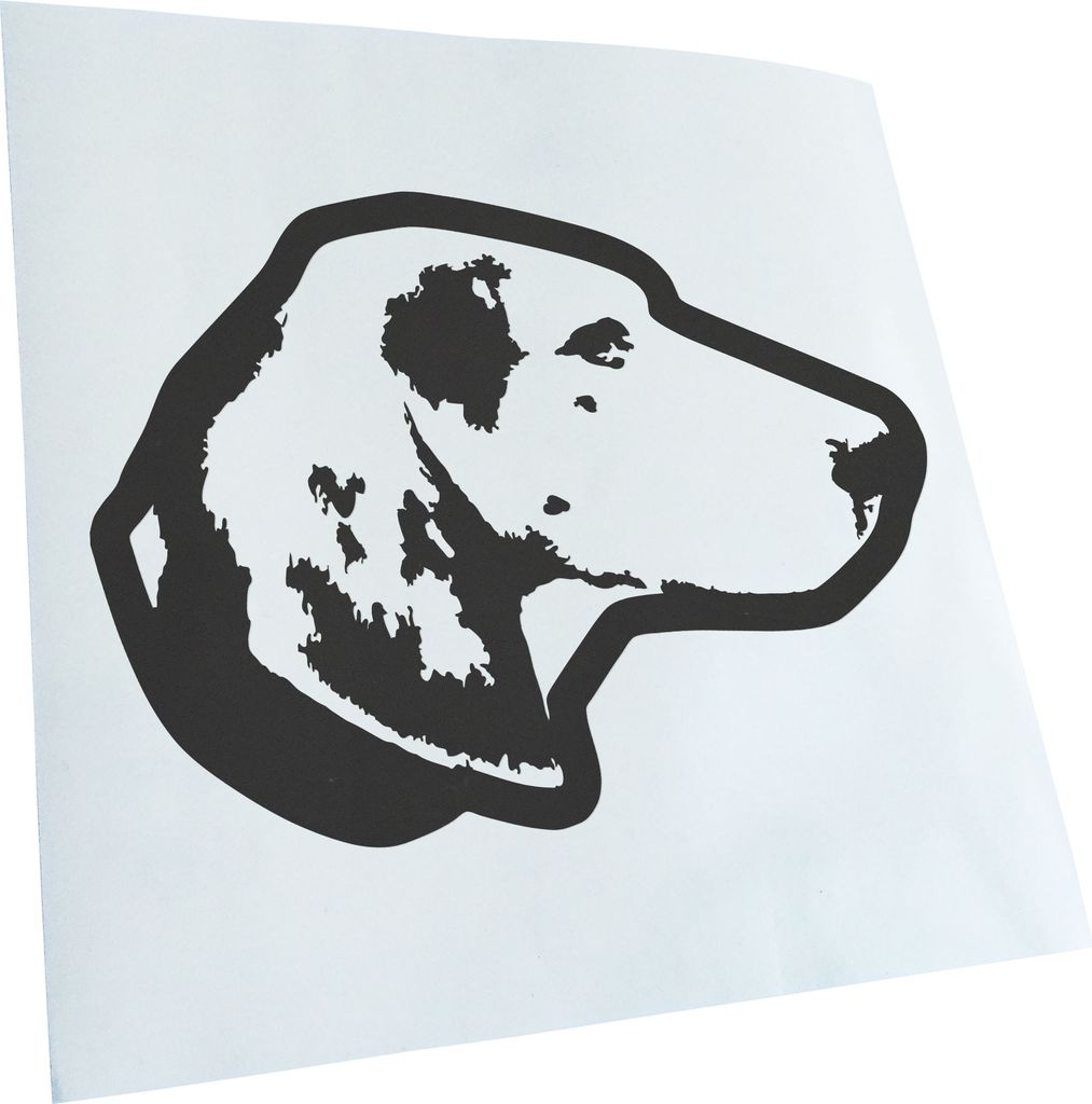 Kiwistar - Autoaufkleber - treeing walker coonhound Hund - Dunkelgrau - 50x36cm - Aufkleber für Auto, Laptop, Fahrrad, LKW, Motorrad mehrfarbig JD...