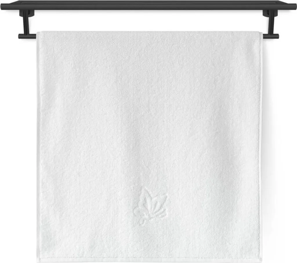 Asciugamano Bagno Butterfly 50x100 Bianco | Spugna Alta Qualità