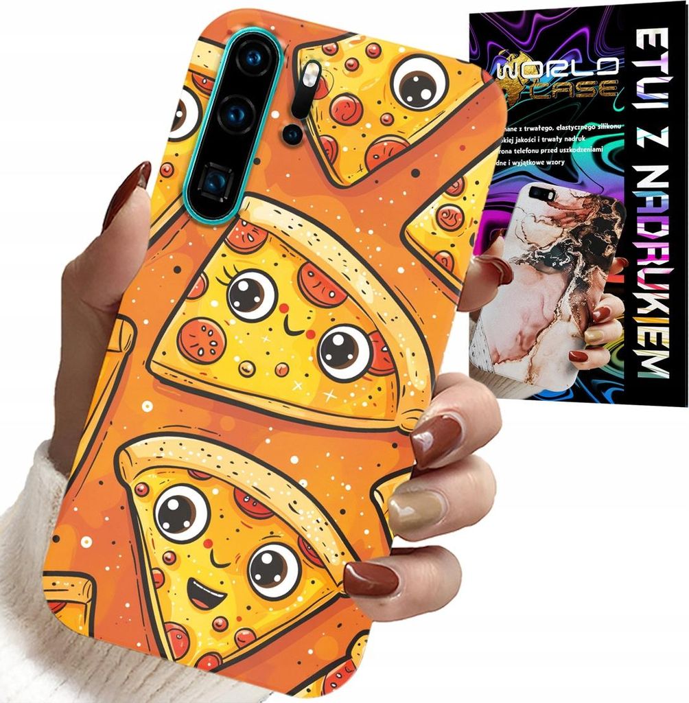 Fall Für Huawei P30 Pro - Süsse Lächelnde Pizzen Fall + Film