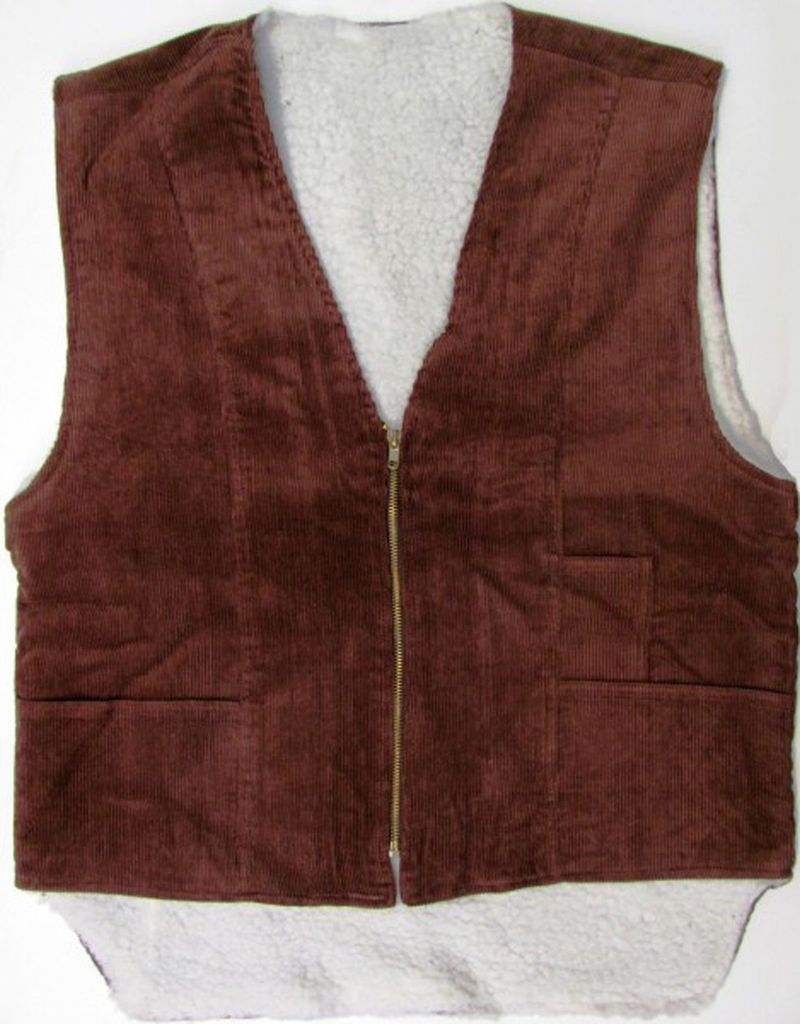 Winter-Weste mit Fell Teddy warm Cord Cordwe… Produktbild 