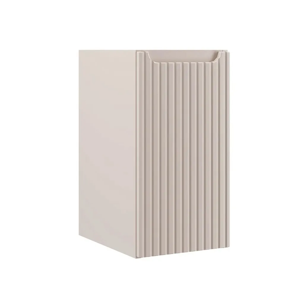 Mobile Bagno Salvaspazio 30x30x80 cm Cashmere Scanalato Sottopiano