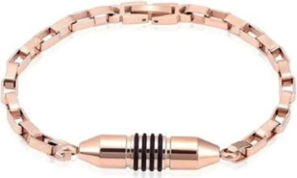 Bracciale Memoriale Oro Rosa 20cm: Porta Ceneri e Capelli Alta Qualità