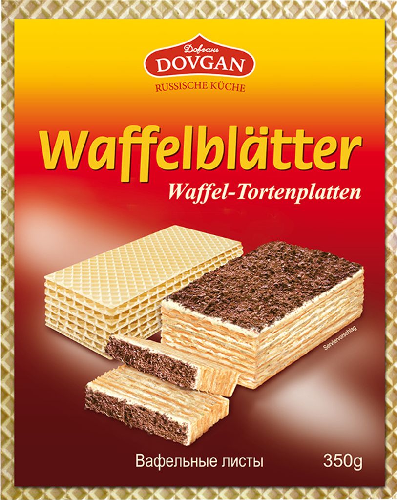 DOVGAN Waffelblätter 10x35g 350 g Produktbild