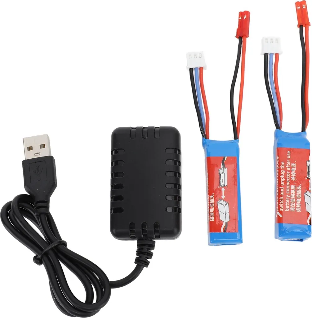Solution Charge Batterie 7,4V 400mAh pour Wltoys 284131 K989 Voitures RC