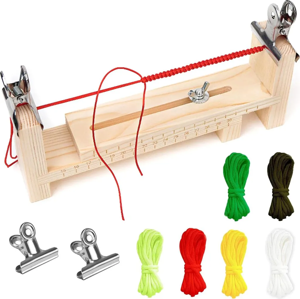 Kit fabrication bracelet paracorde - Guide en bois pour tressage DIY