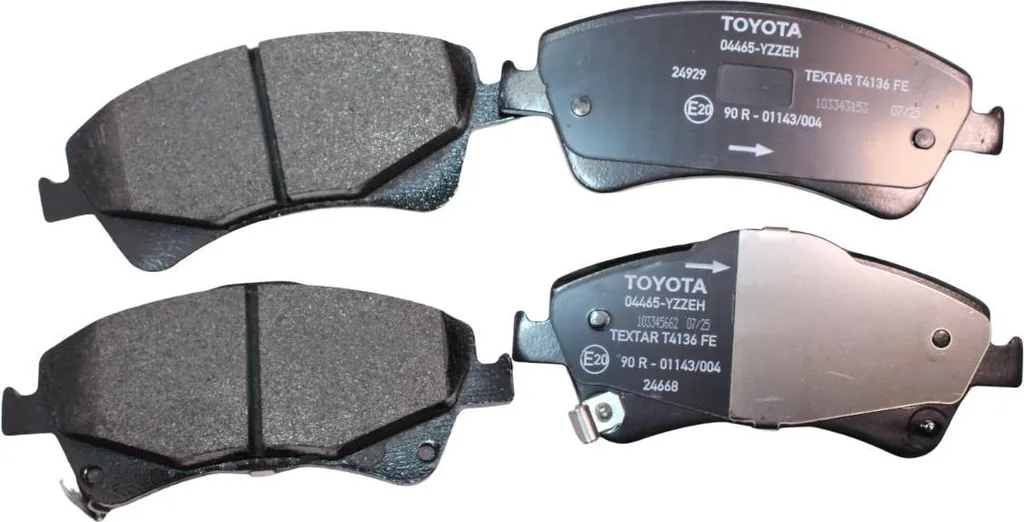 Plaquettes de frein d'origine Toyota 04465-YZZEH à haute friction