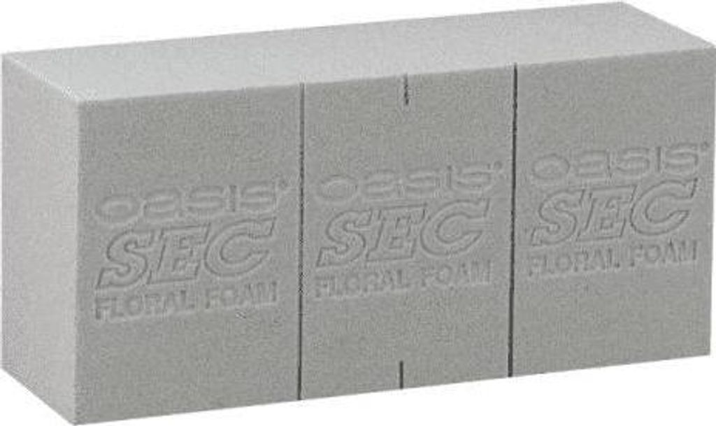 OASIS® Steckmasse Ziegel Dejan mit Schneidelinien, grau, Produktbild 