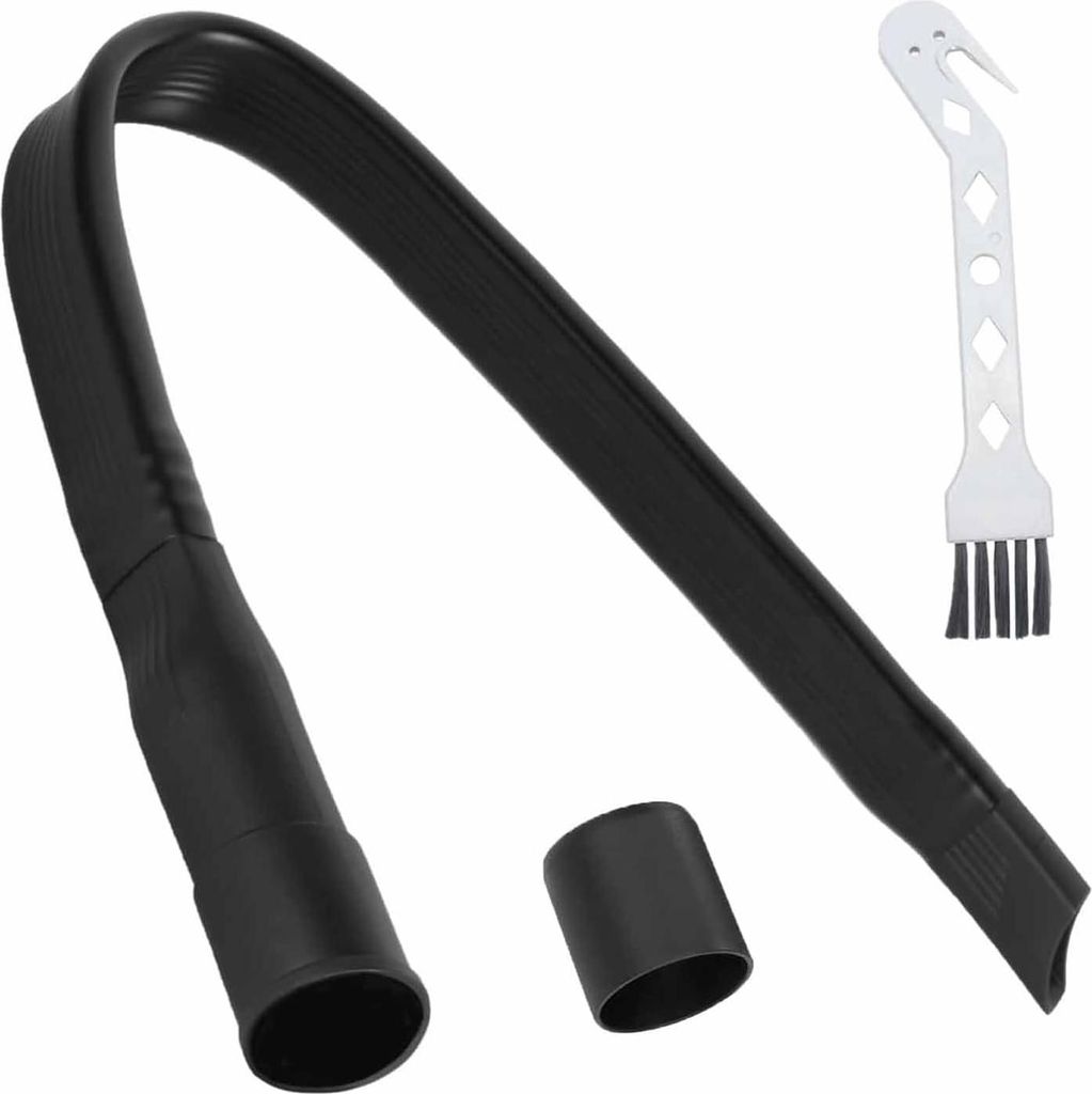 Flexible Fugendüse für Staubsauger, 62cm, 180° Biegbar, Universal 32/35mm Anschluss, Schwarz