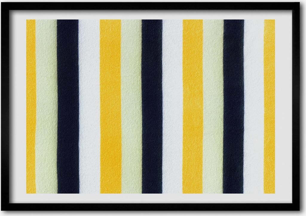 Bild - Bilderrahmen - 100 cm x 70 cm - MDF - Rahmen - Foto - Wandkunst gestreiften Hintergrund