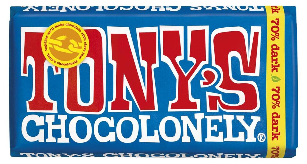 Tony's chocolonely Tafel dunkle Schokolade 70% (15x 180gr) Produktbild 