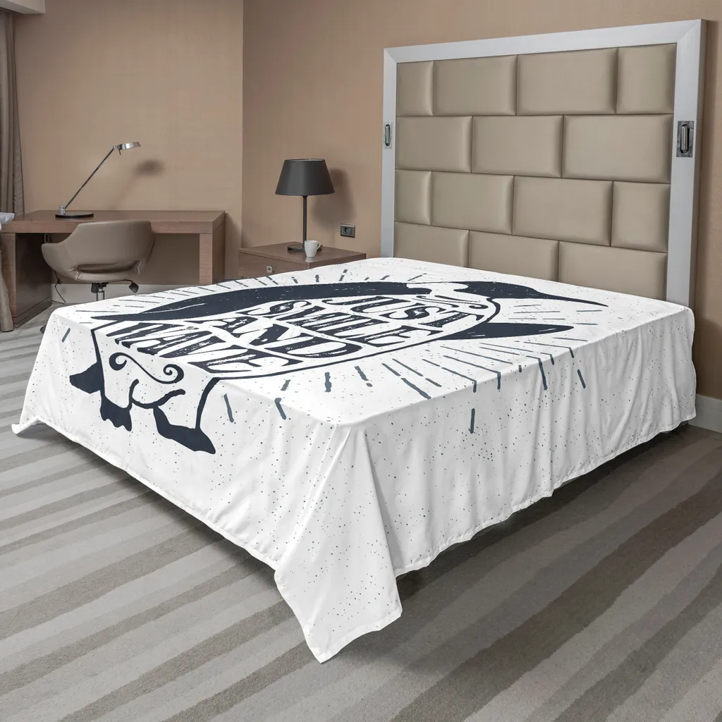 Lenzuolo Sopra ABAKUHAUS Vintage Pinguino 275x260 cm - Cotone Soft