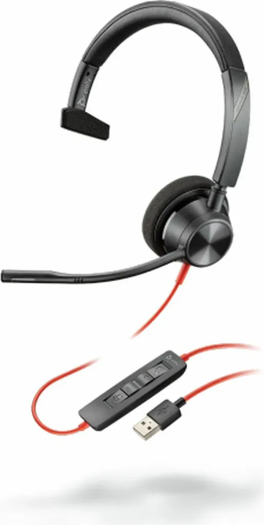 Casque d'écoute professionnel USB Poly Blackwire 3310 avec Micro
