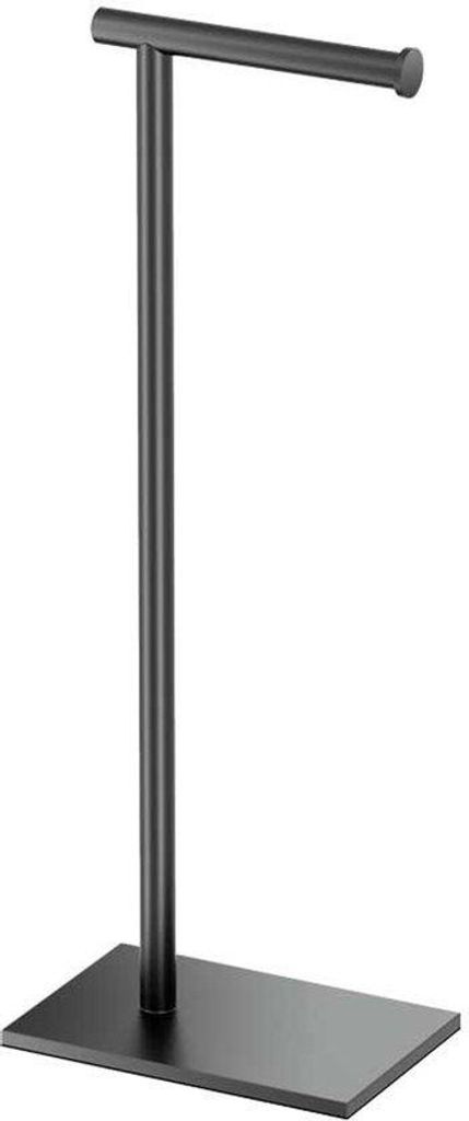 Quadratische Toilettenpapierhalter, 56,5 cm, matt schwarz