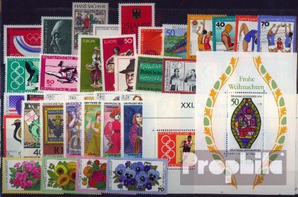 Briefmarken BRD (BR.Deutschland) 1976 1976 postfrisch
