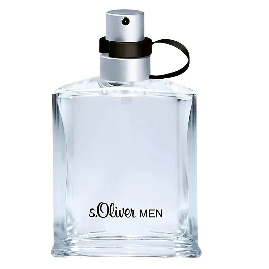 A clear studio shot of a bottle of s.Oliver Men's Eau de Toilette.