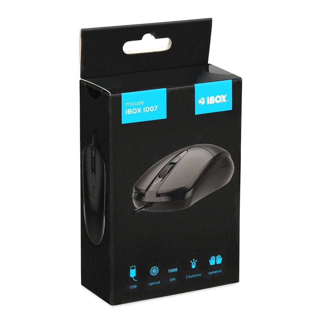 iBOX i010 Rook kabelgebundene optische Maus schwarz