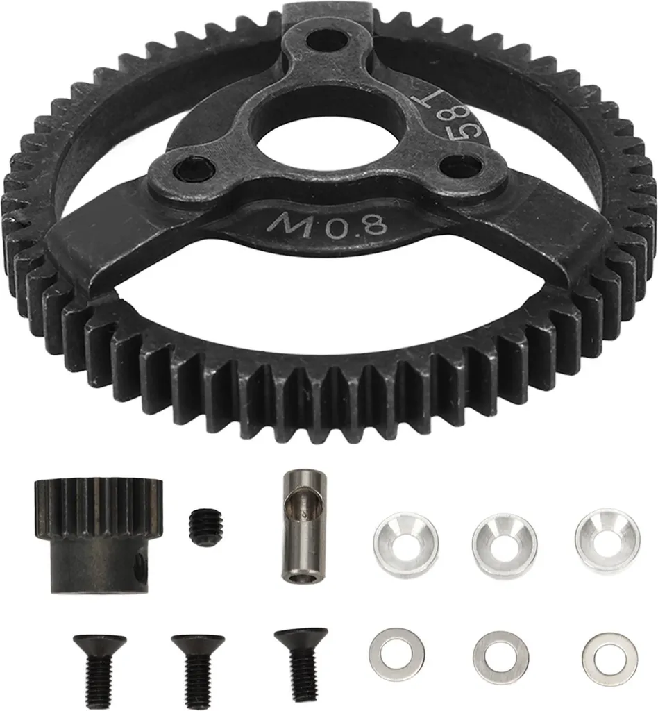 Set Ingranaggi Acciaio 58T 32P per Traxxas Slash 2WD 1/10 | Modulo 0.8