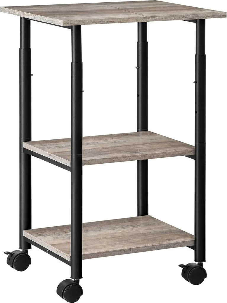 Organizzatore Stampante HOOBRO Mobile - Carrello Multiuso 3 Ripiani
