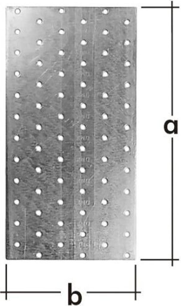 Płyta perforowana 260 x 120 x 2,00 mm Łącznik płaski Zdjęcie produktu 