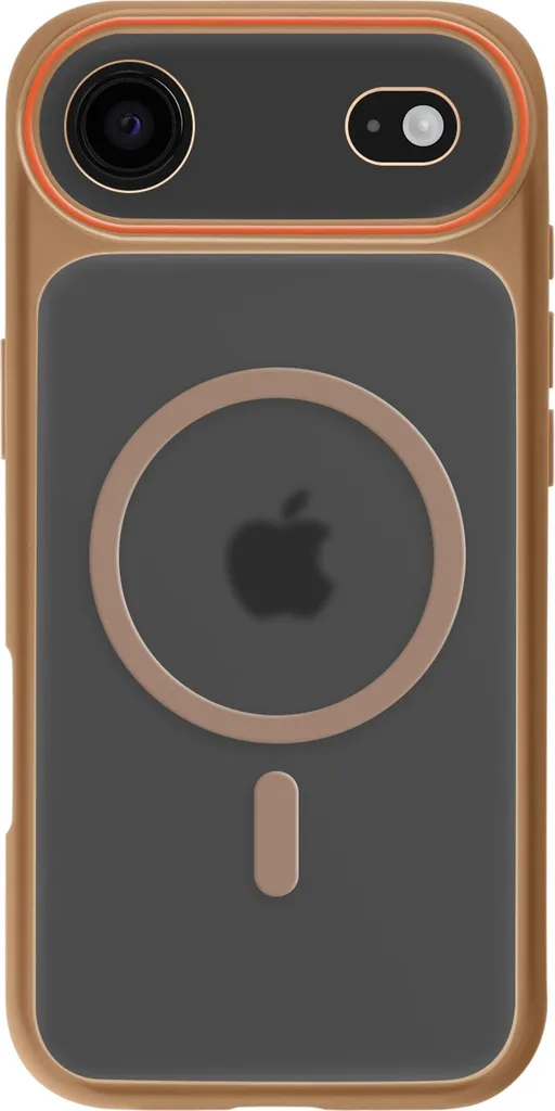 Avizar, custodia ibrida MagSafe con retro rigido per iPhone Air, marrone