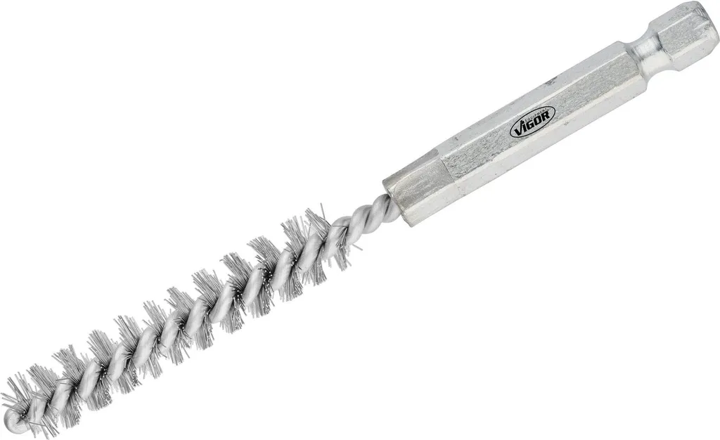 Vigor V4646S-9 Kit 10 Spazzole Acciaio 9mm - Sbavatura Industriale