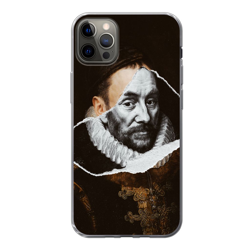 MuchoWow Handyhülle Schutzhülle Hülle für iPhone 13 Pro Max Wilhelm von Oranien - Alte Meister - Adriaen Thomasz Silikon Softcase Handy Hüll...