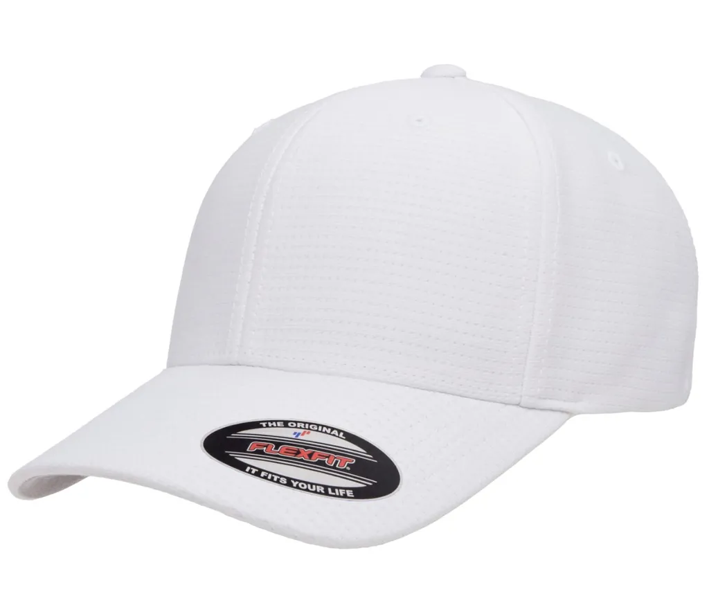 Cappello Bianco Flexfit Cool & Dry Calocks | Streetwear & Sport Style
