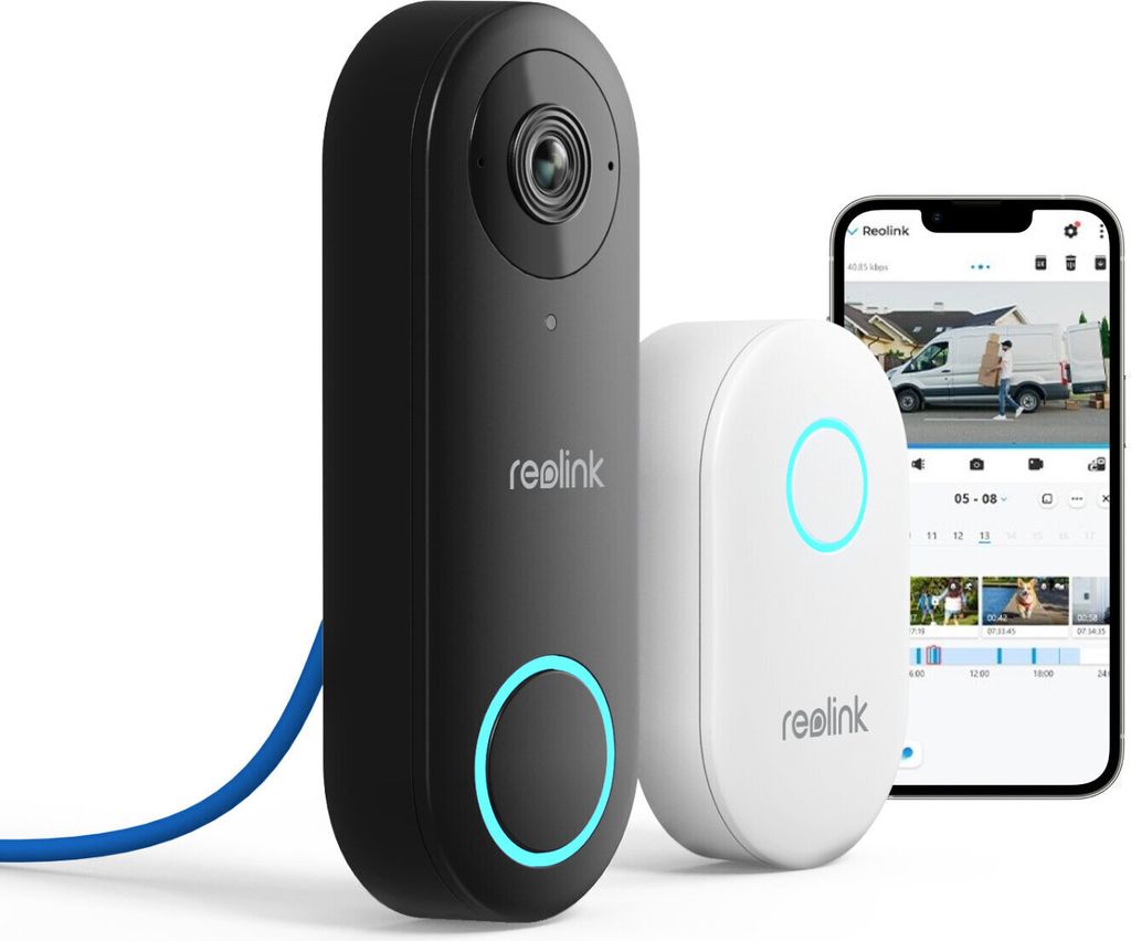 Reolink Türklingel Video Doorbell Kamera Außenbereich PoE Produktbild