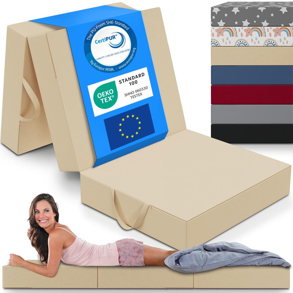 ELONEO Matelas pliant, matelas d'invité, matelas pliable en Image du produit 
