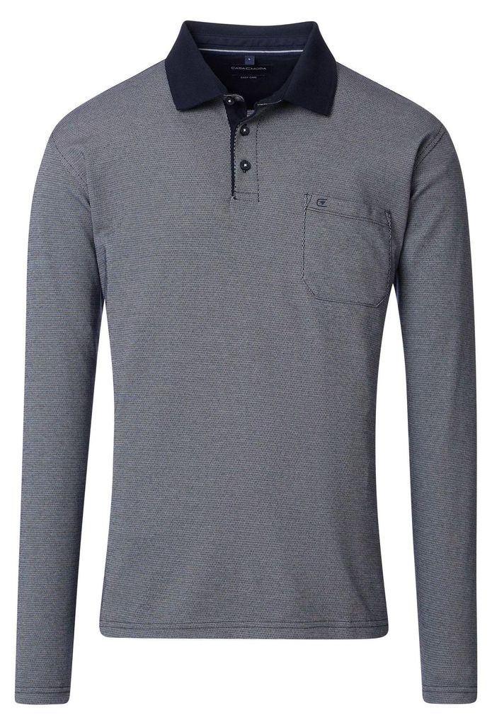 Casa Moda - Herren Polo-Shirt Langarm (454385000), Größe:M, Produktbild 