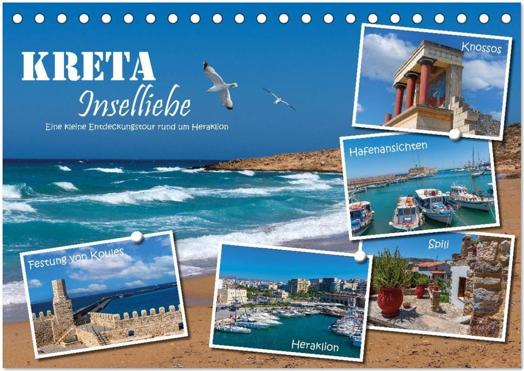 Kreta - Inselliebe (Tischkalender 2026 DIN A5 quer), CALVENDO Monatskalender