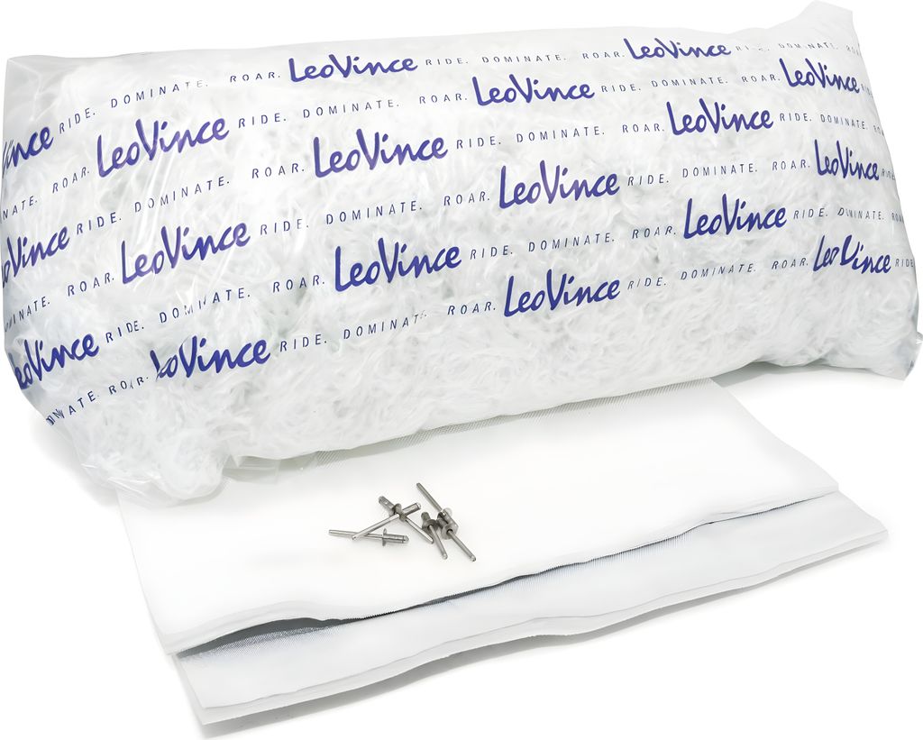 LeoVince Dämmwolle Auspuffdämmwolle, 850g kompatibel mit OVAL / FACTORY / LV ONE / LV ONE EVO / NERO / LV PRO