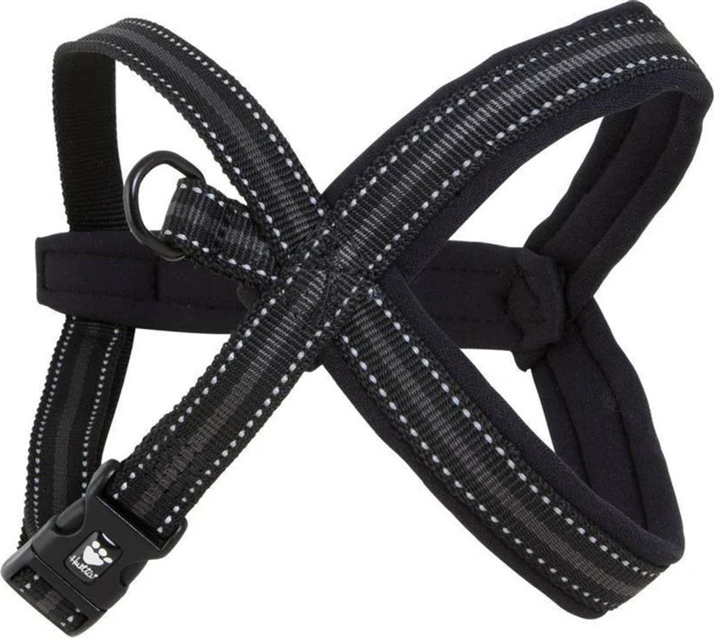 Hurtta Y-Geschirr, Schwarz, 110 cm