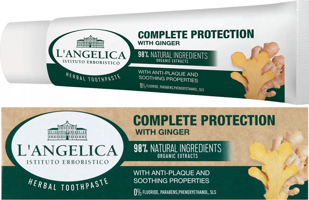 Langelica Zahnpasta Ingwer 75ml Vollschutz ohne Fluorid Naturkosmetik
