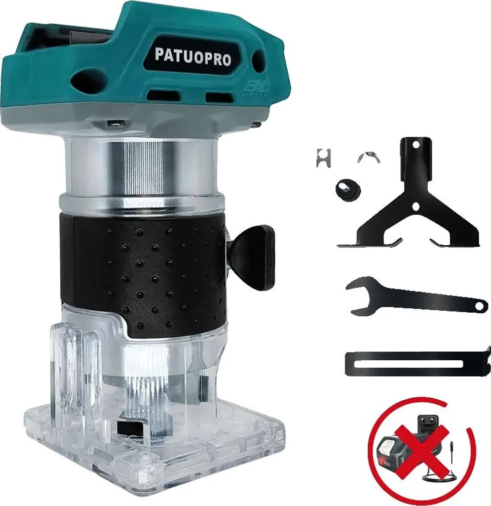 Rifilatore Brushless Legno Velocità Variabile - Router Elettrico 18V